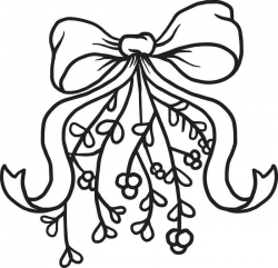 250x241 Mistletoe Clipart Coloring Page, Picture