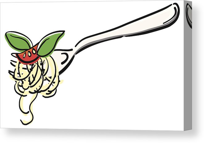 661x463 gabel mit spaghetti canvas print canvas art