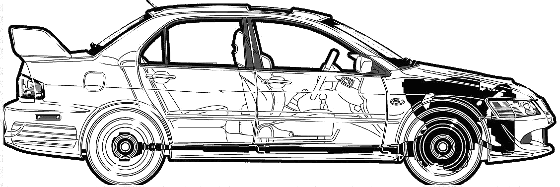 Mitsubishi Eclipse Drawing