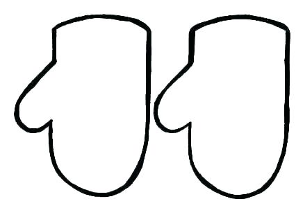 426x300 Coloring Pages Of Mittens And Gloves Mitten Pattern