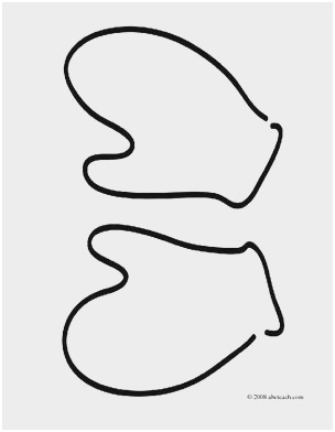 304x392 Printable Mitten Coloring
