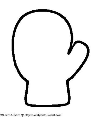 400x485 Mitten Pattern Preschool Items