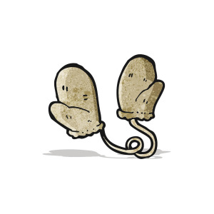 300x300 Cartoon Mittens Drawing