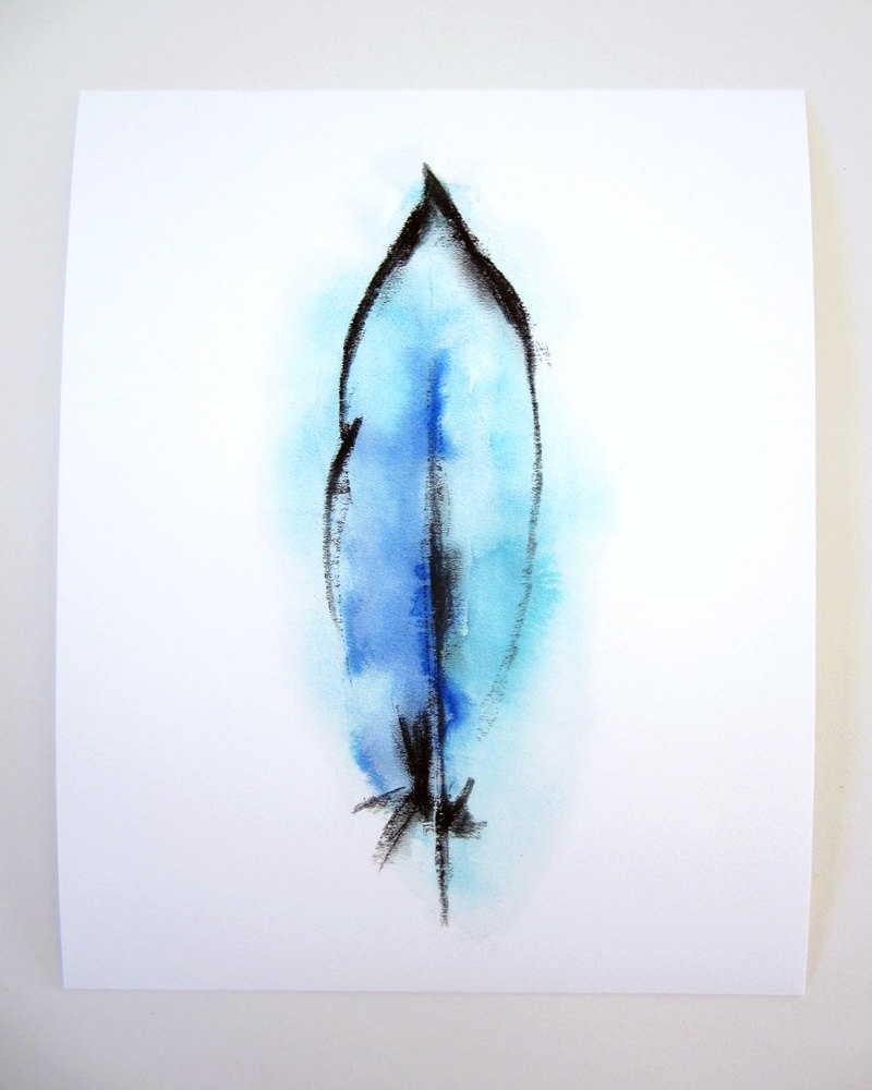 800x1000 Feather Mixed Media Art Giclee Fine Art Print Archival Etsy