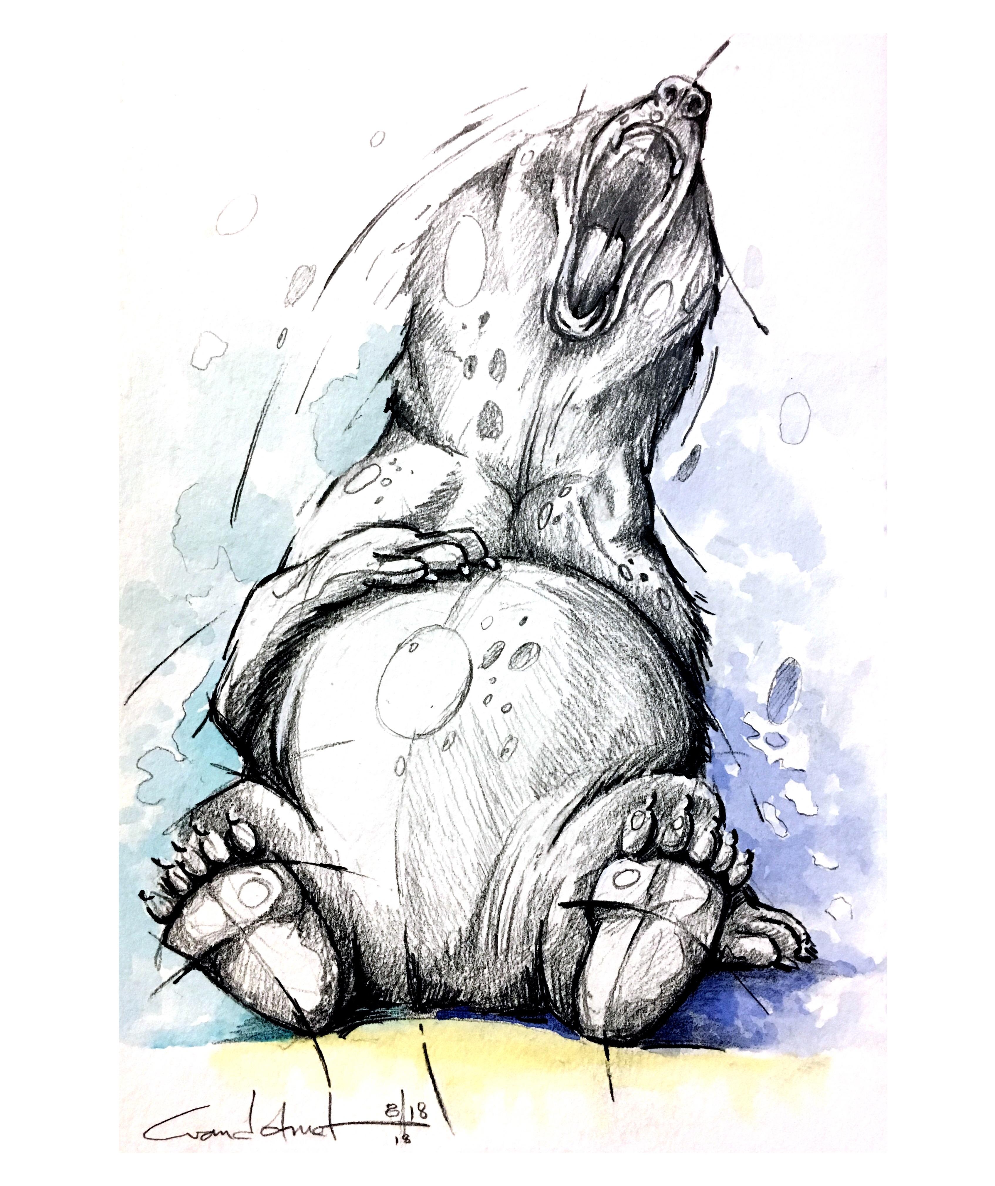 3389x4040 Laugh Mixed Media Art Drawing