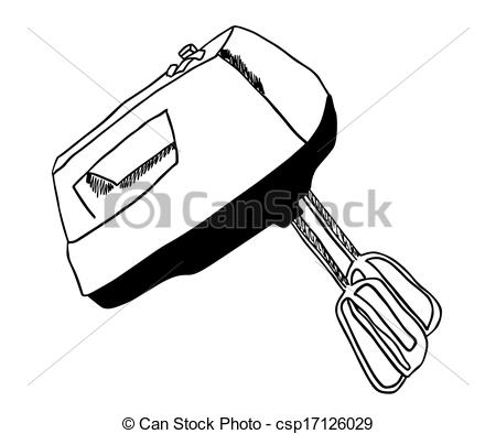 450x394 Electric Mixer Vector Illustration