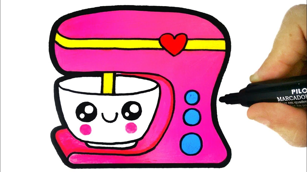1280x720 How To Draw A Cake Mixer