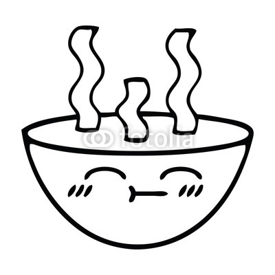 400x400 Line Drawing Cartoon Bowl Of Hot Soup Buy Photos Ap Images