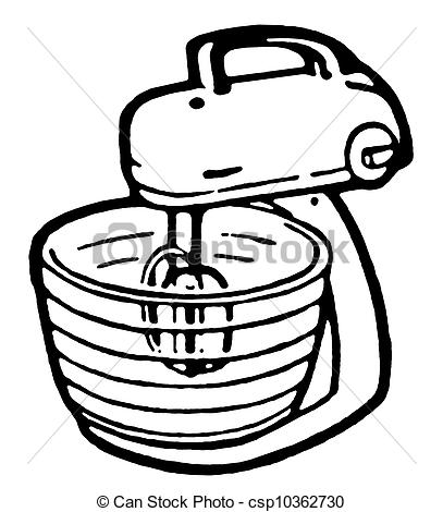 407x470 Black And White Mixing Bowl Clipart