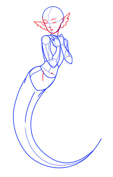 390x607 Learn How To Draw A Mermaid