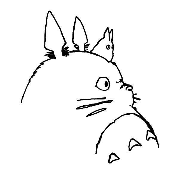 600x600 Totoro Drawing Free Download