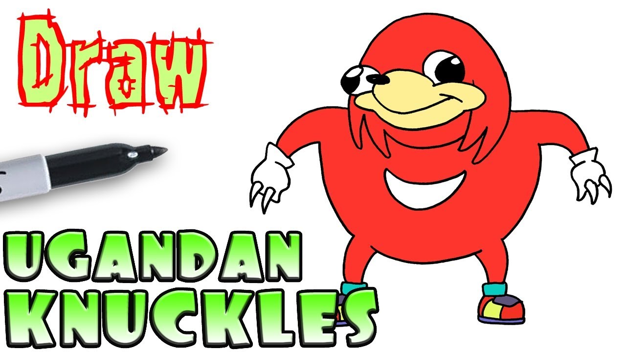 1280x720 how to draw ugandan knuckles