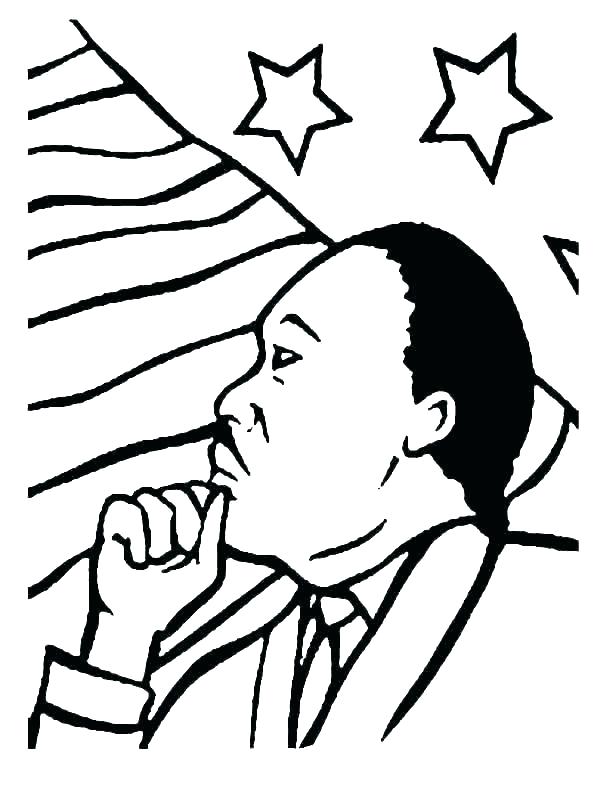 600x800 Mlk Coloring Pages Martin Luther King Jr Printable Coloring Pages