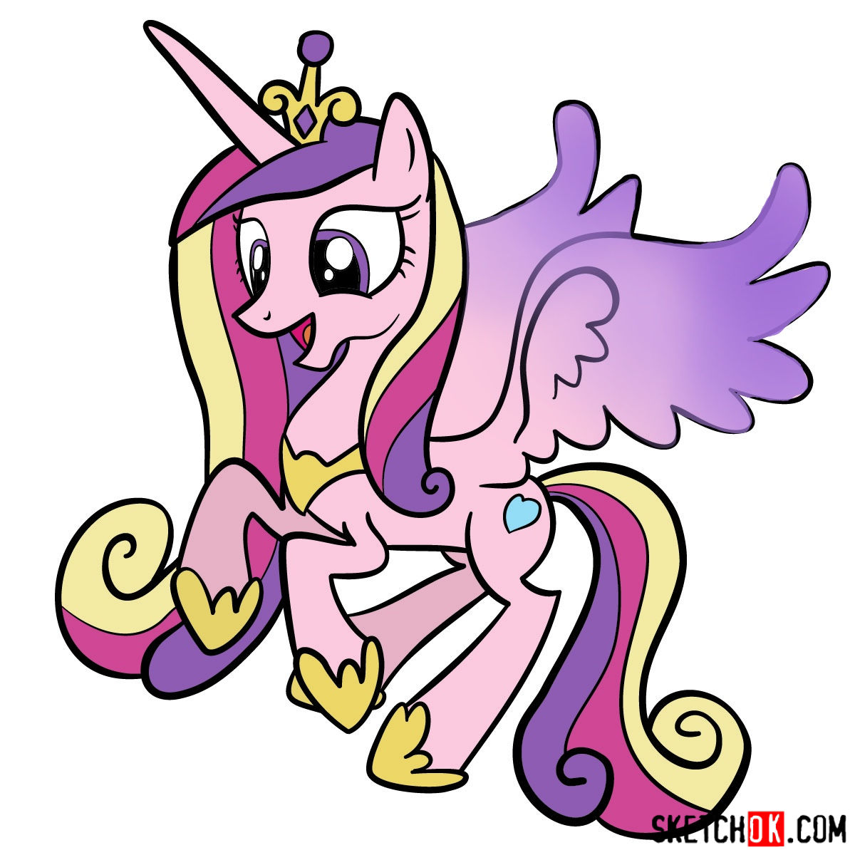 1200x1200 How To Draw Princess Cadance Mlp
