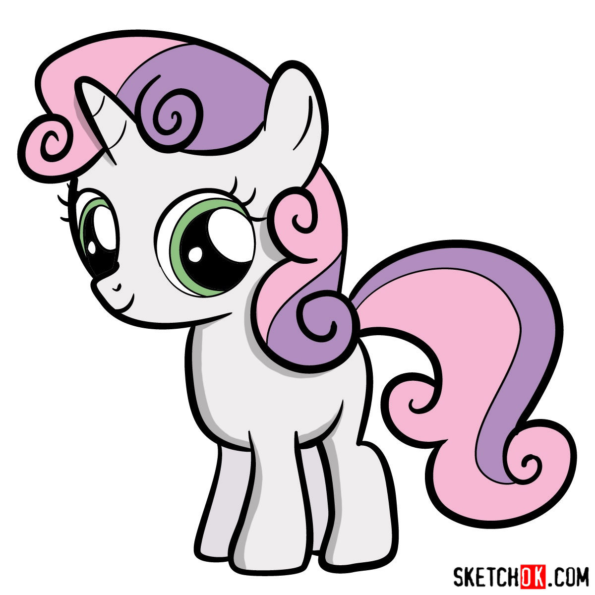 1200x1200 How To Draw Sweetie Belle Mlp