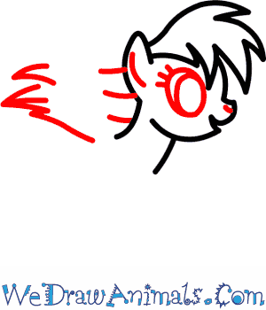 300x350 How To Draw Rainbow Dash From My Little Pony