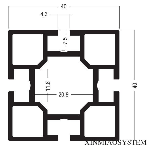 600x600 M Extrusion Mm,mixma System,octanorm Similar