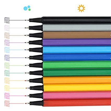 425x425 fineliner color pens set, colors fine point markers