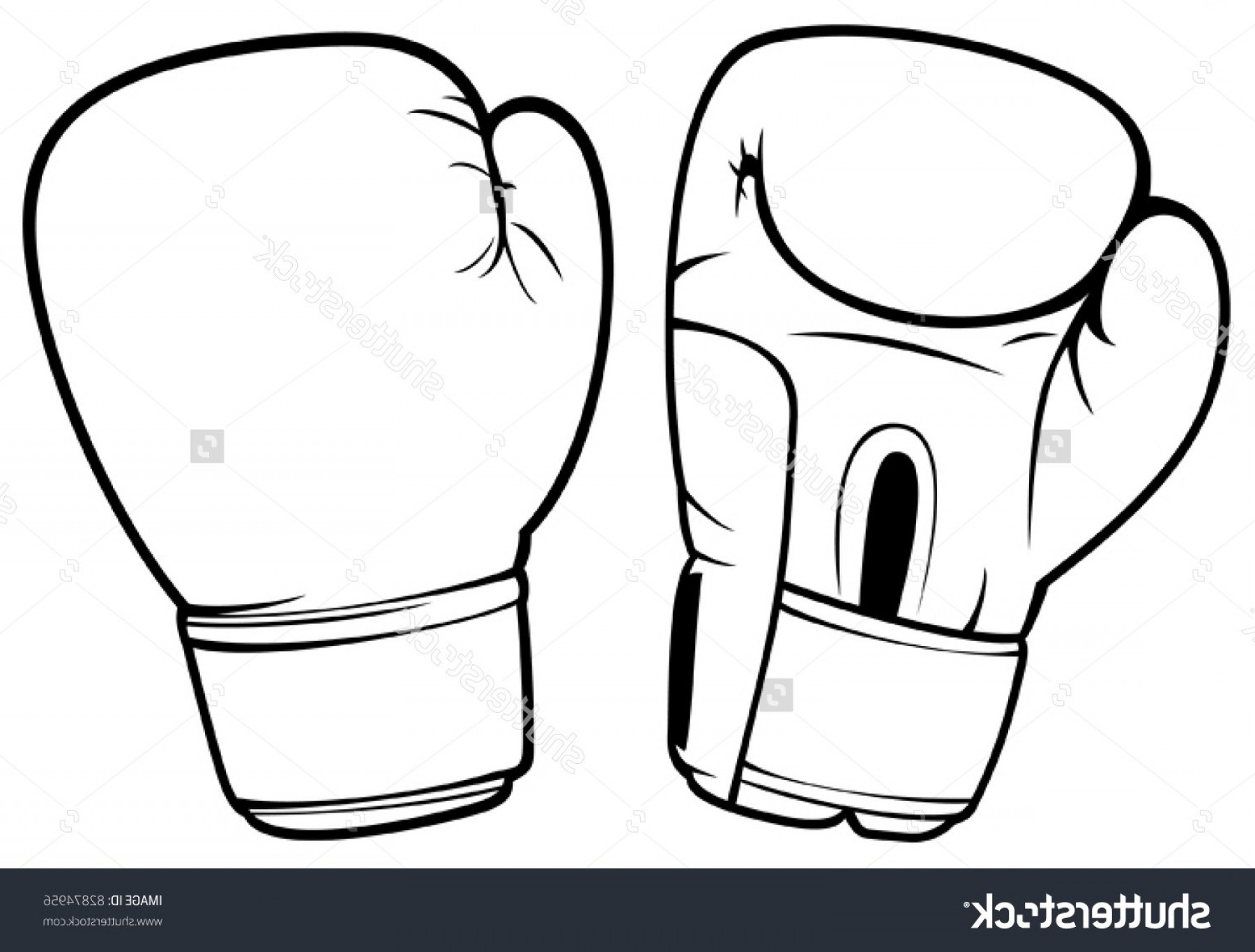 Mma Gloves Drawing Free download on ClipArtMag