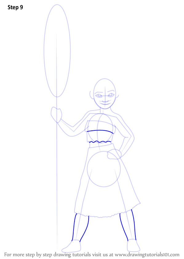 598x844 learn how to draw moana waialiki from moana