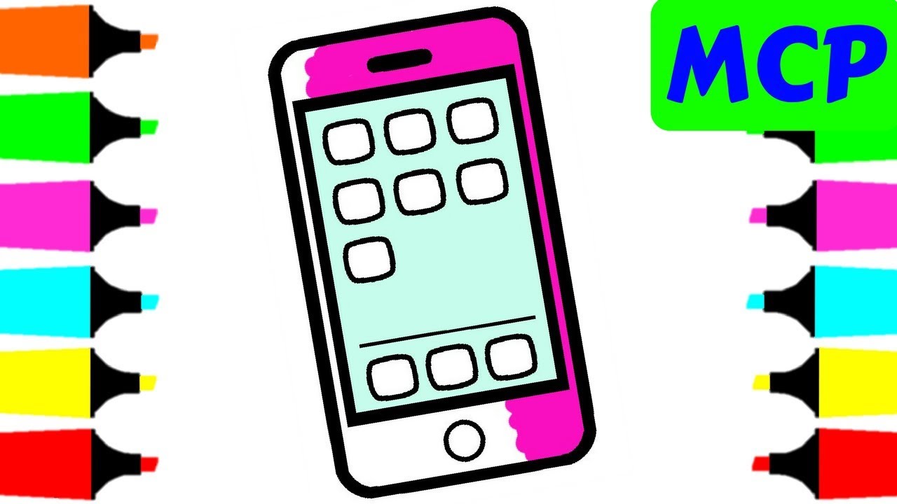 1280x720 Mobile Phone Coloring
