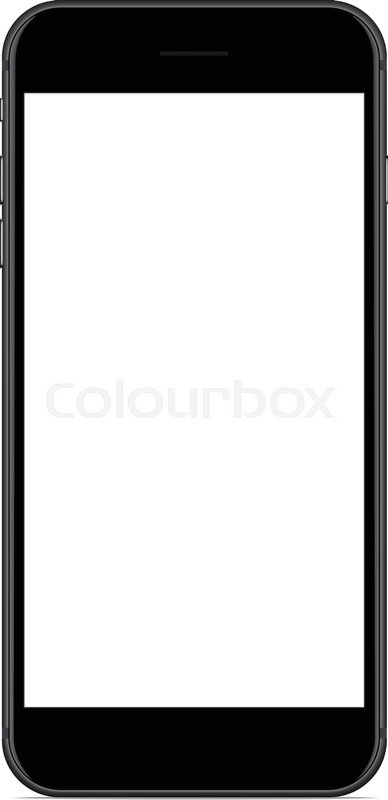 388x800 Vector Drawing Mockup Phone Matte Stock Vector Colourbox