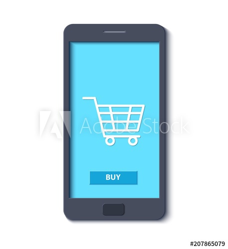 457x500 Mobile Phone Template In Trandy Paper Cut Style Smartphone