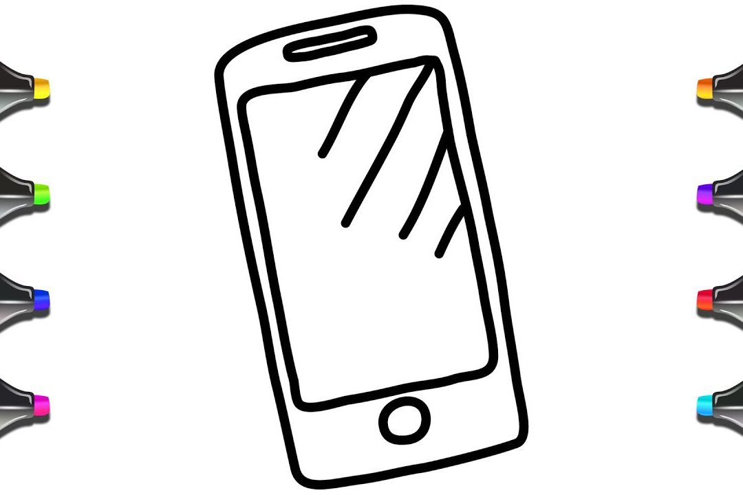 1080x720 Phoneg Easy Continuous Line Of Woman Reading Mobile Stock Vector