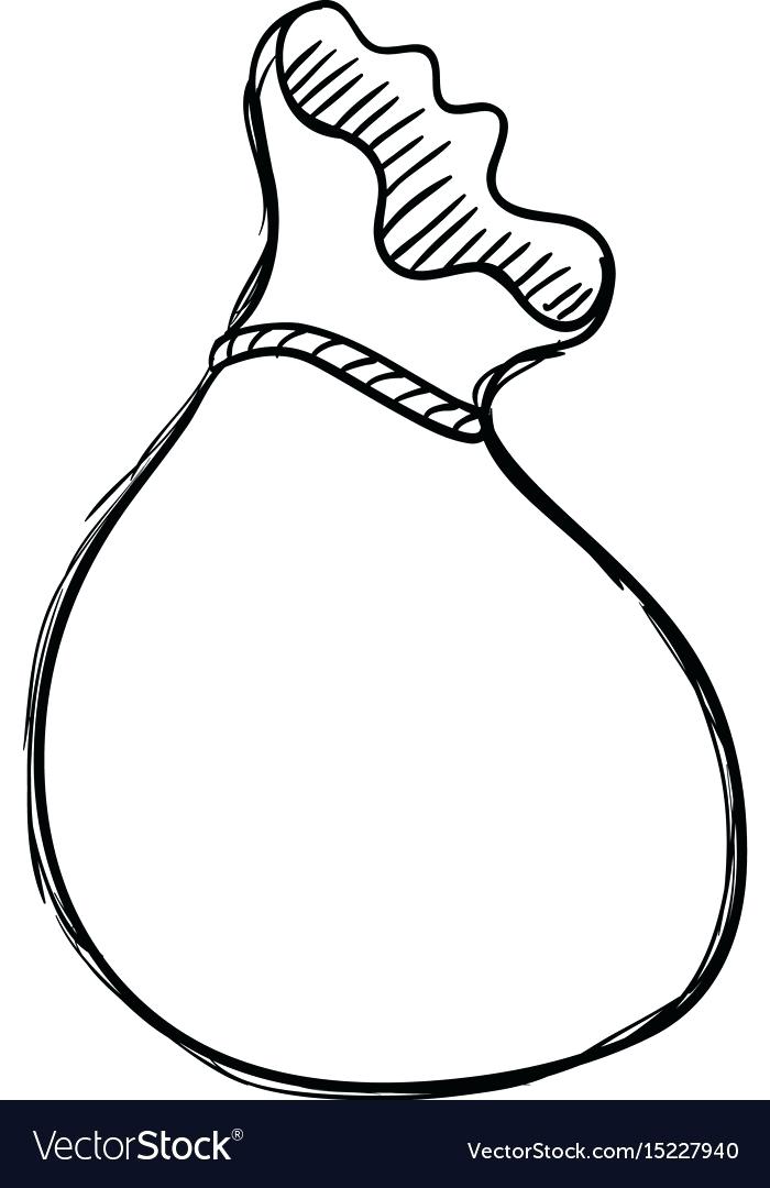 700x1080 Drawing Of Money Mobster Holds Gun And Sack From A Trust