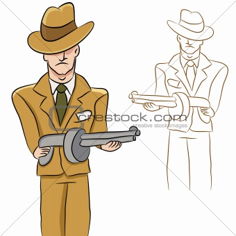340x340 Image Mobster Man From Crestock Stock Photos