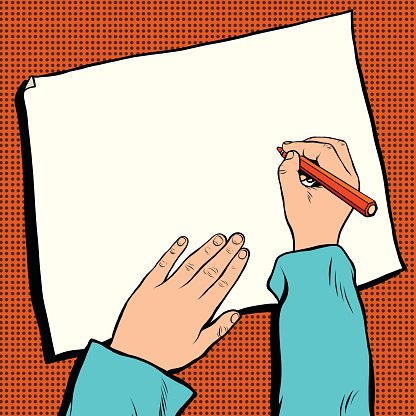 416x416 mock up top view of workplace designer or writer stock vectors