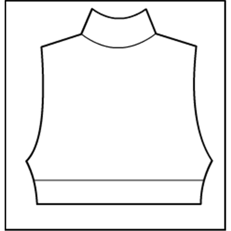 800x800 sleeveless mock neck crop top