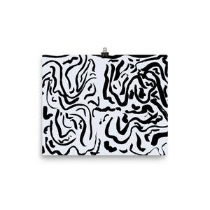 300x300 curved automatic drawing matte print vessel artwork