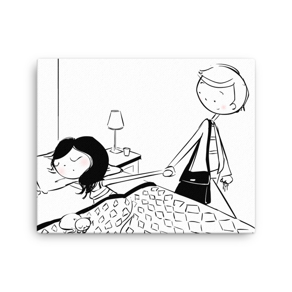 1000x1000 Don't Go Canvas