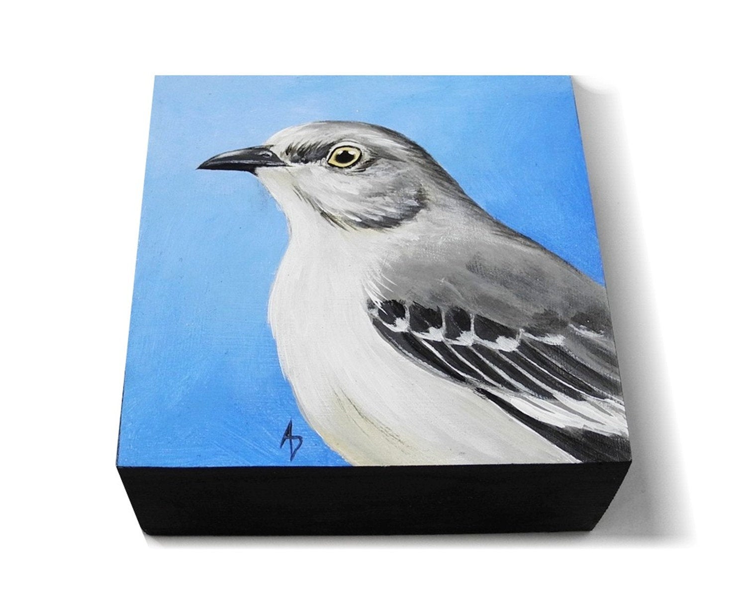 1512x1210 mockingbird painting mocking bird traditional wildlife art etsy