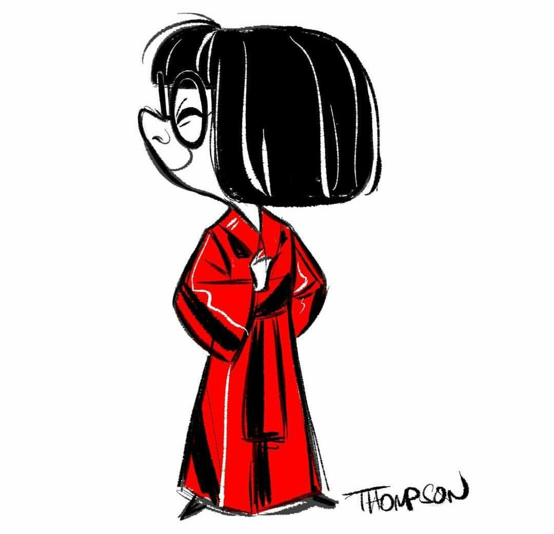 1080x1041 edna mode darling disney disney drawings, disney sketches