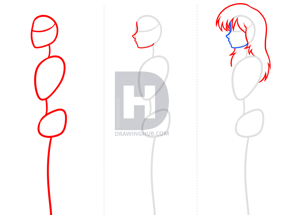 960x720 How To Draw Anime Body Figures, Step