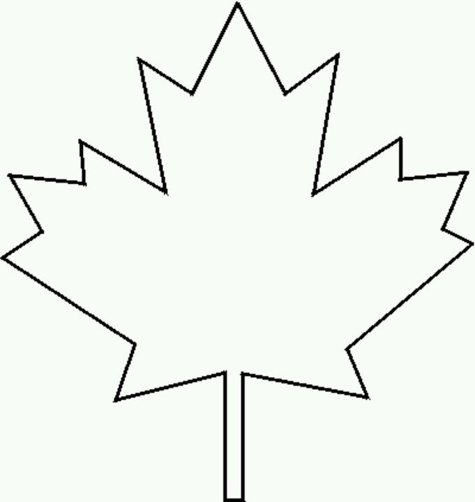 681x720 Maple Leaf Stuff For The Kids Maple Leaf Template