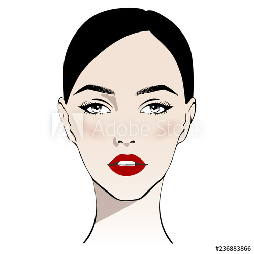 Model Face Drawing
