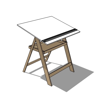 400x400 Drawing Table Model