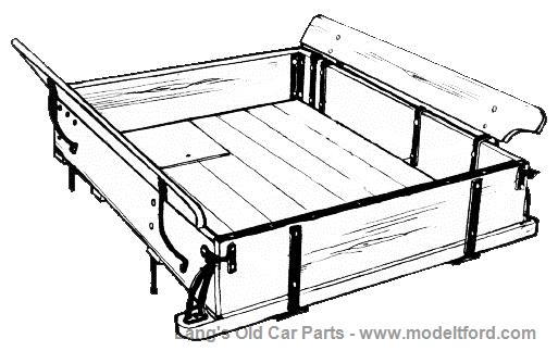 513x323 Model T Wooden Pickup Bed, Complete With Hardware, Pu