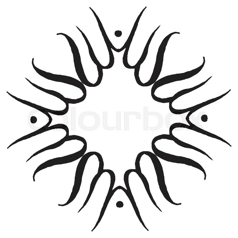 800x800 Template With Hand Drawing Zentangle Stock Vector Colourbox