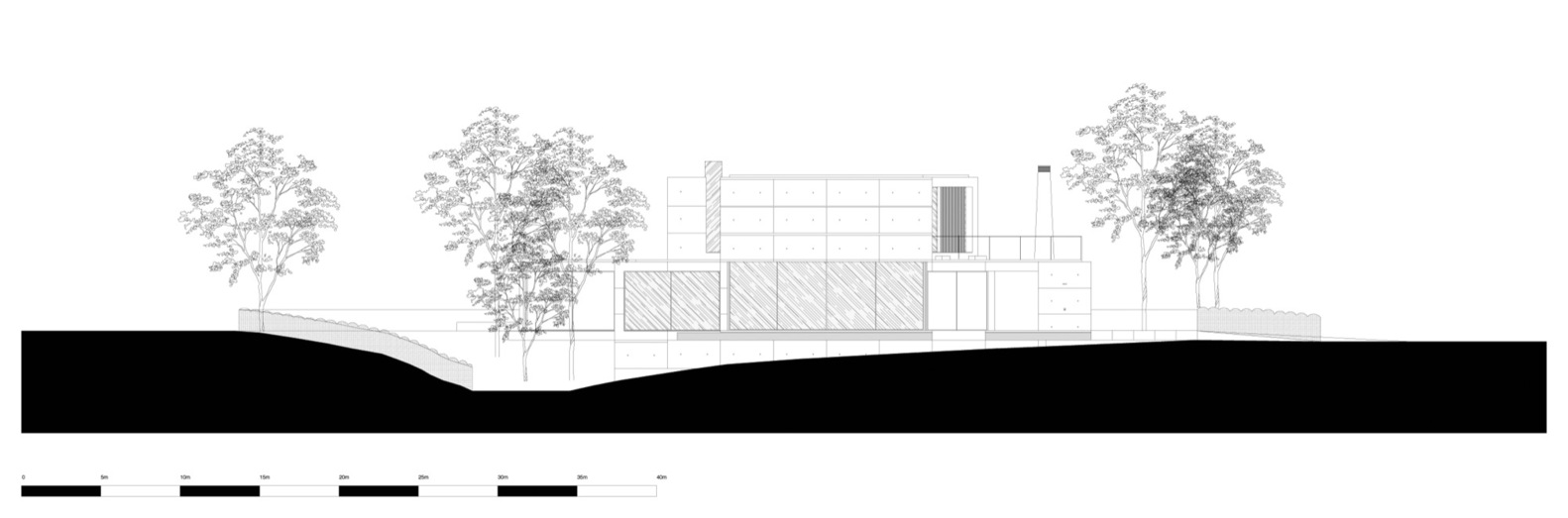 1582x523 Front Facade Design Of An Imposing Modern House