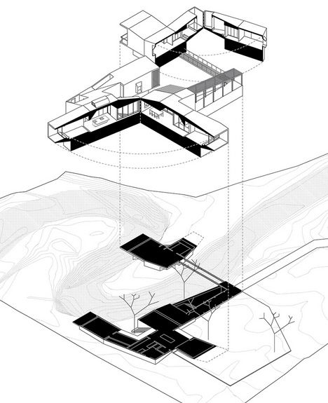 468x575 River Home Axon Diagram Architectural Drawing Architecture