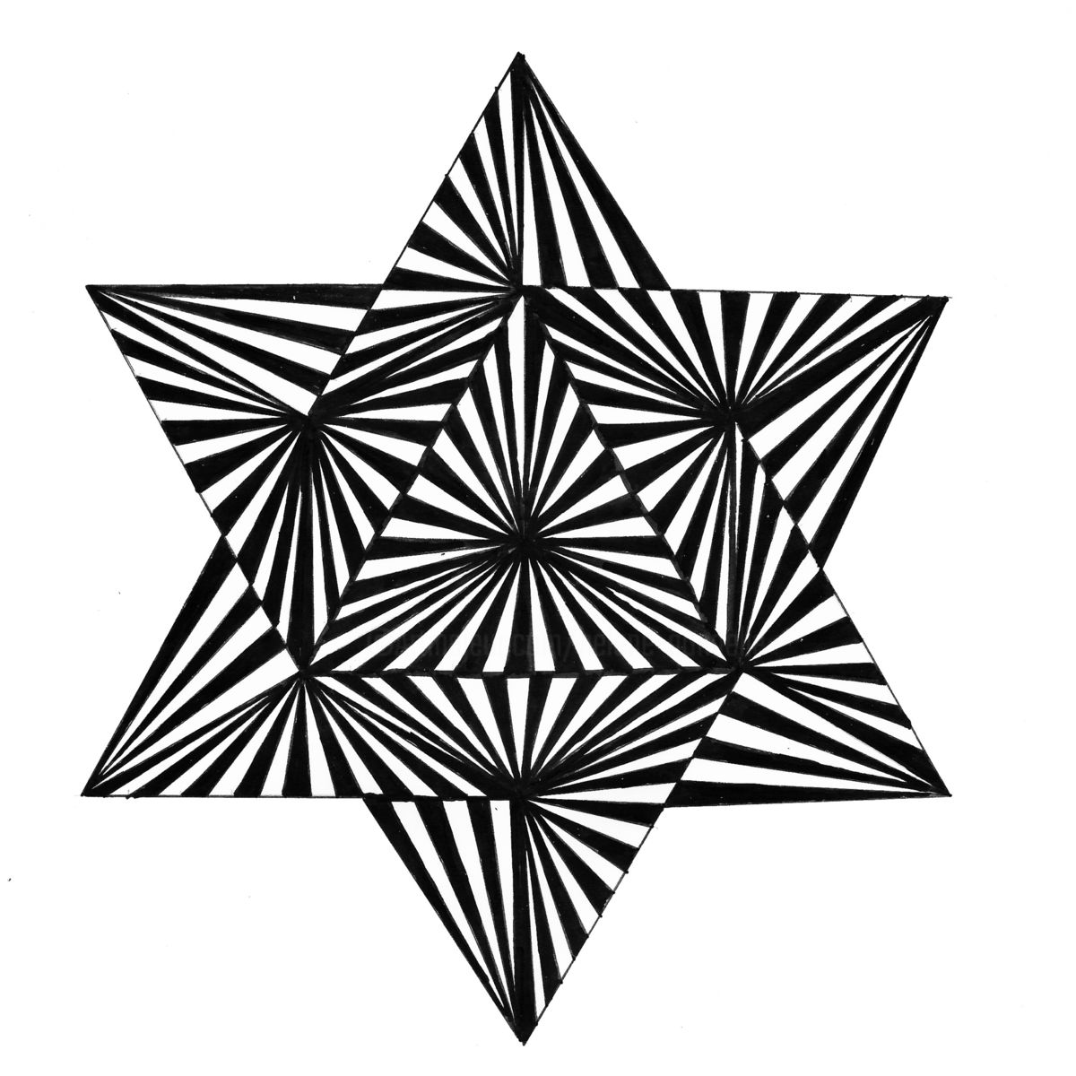1200x1200 Star Of David Drawing