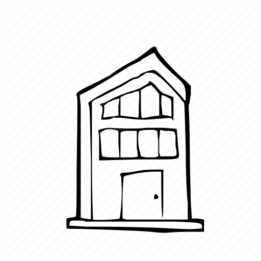 512x512 Architecture, Building, Home, House, Living, Modern, Resident Icon