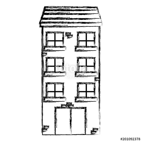 500x500 Grunge Modern Building Urban City Architecture Stock Image