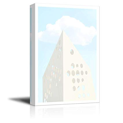 425x425 Karola Canvas Wall Art, Fresh Light Blue Color Tone