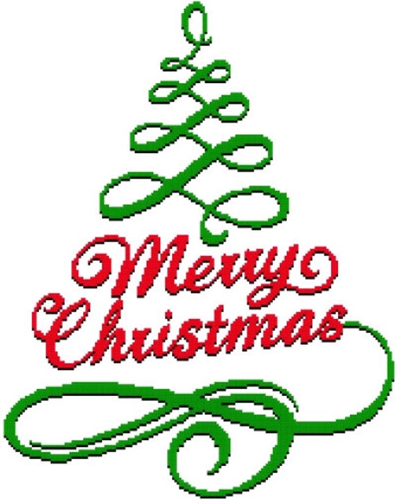 570x728 Christmas Cross Stitch Pattern Modern Easy Cross Stitch Etsy