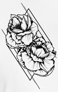 190x297 Modern Flower Women's Premium T Shirt Spreadshirt